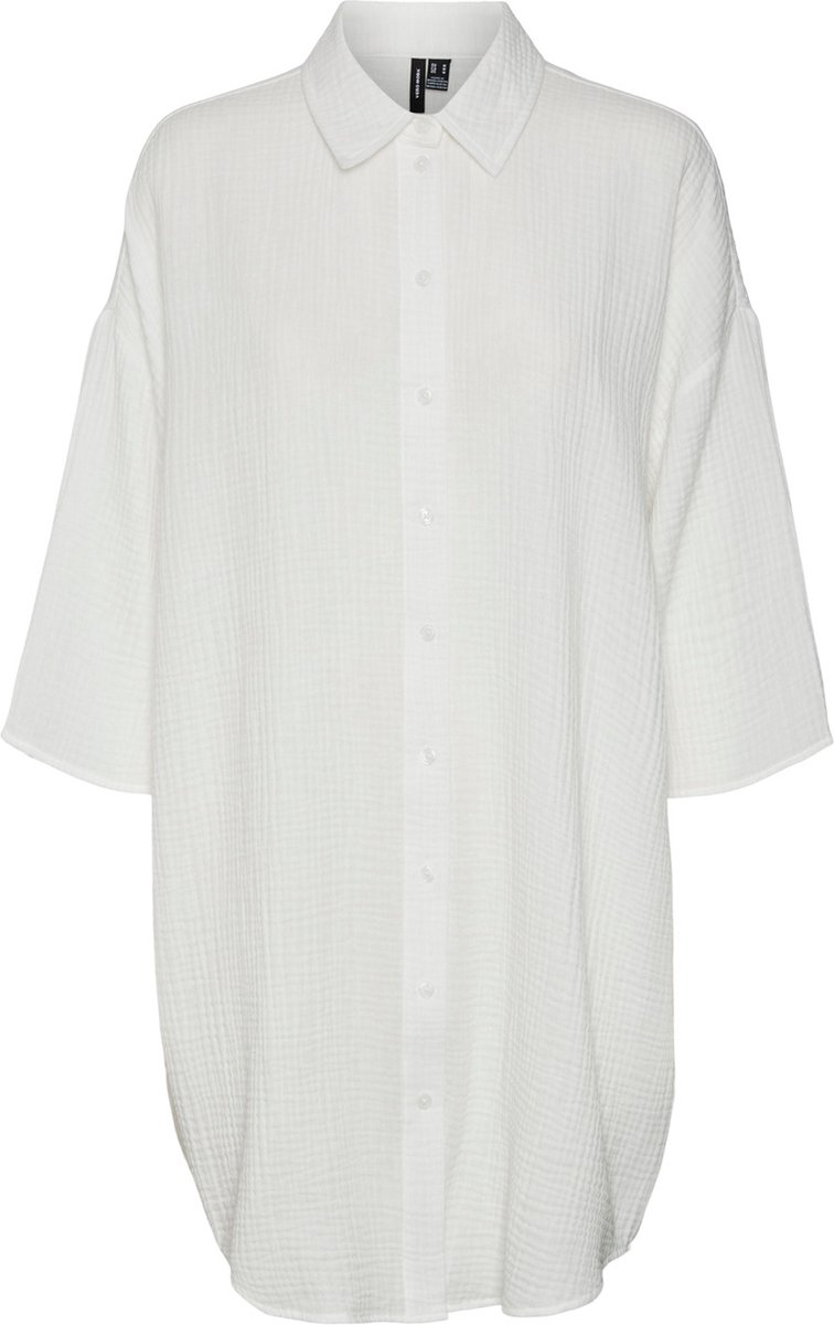 VERO MODA VMNATALI 3/4 LONG OVERSHIRT WVN GA SPE Dames Blouse - Maat S