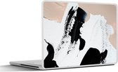 Laptop sticker - 10.1 inch - Zwart - Abstract - Design - 25x18cm - Laptopstickers - Laptop skin - Cover