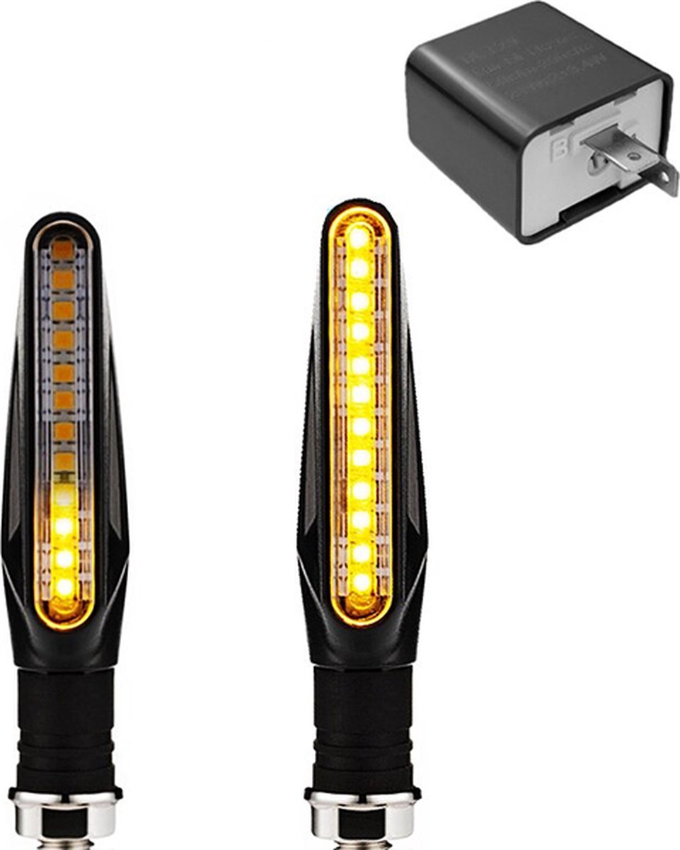 D-Lumina Dynamische led-knipperlichten voor zijspiegel, sequentiële knipperlichten, compatibel met Volvo C30/S40/V50/C70 (2004-2013