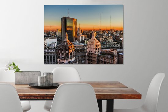 Canvas Schilderij Argentinië - Buenos Aires - Zuid-Amerika - 80x60 cm - Wanddecoratie