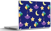 Laptop sticker - 12.3 inch - Sterren - Patronen - Paraplu - Geboorte - 30x22cm - Laptopstickers - Laptop skin - Cover