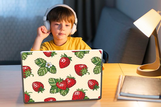 Sticker pour ordinateur portable - 12,3 pouces - Fraises - Fruits - Motifs - 30x22cm - Autocollants pour ordinateur portable - Skin pour ordinateur portable - Housse