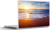 Laptop sticker - 10.1 inch - Strand - Zee - Zon - Horizon - 25x18cm - Laptopstickers - Laptop skin - Cover