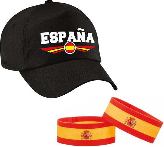 Casquette de baseball Espana/Spain pour adultes avec 2x bracelets drapeau |  bol.com
