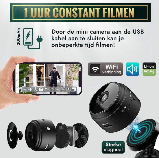 Vital Quality's® - Spy Camera - Nachtzicht - Full HD 1080p - Inclusief 64GB  SD Kaart +... | bol.com