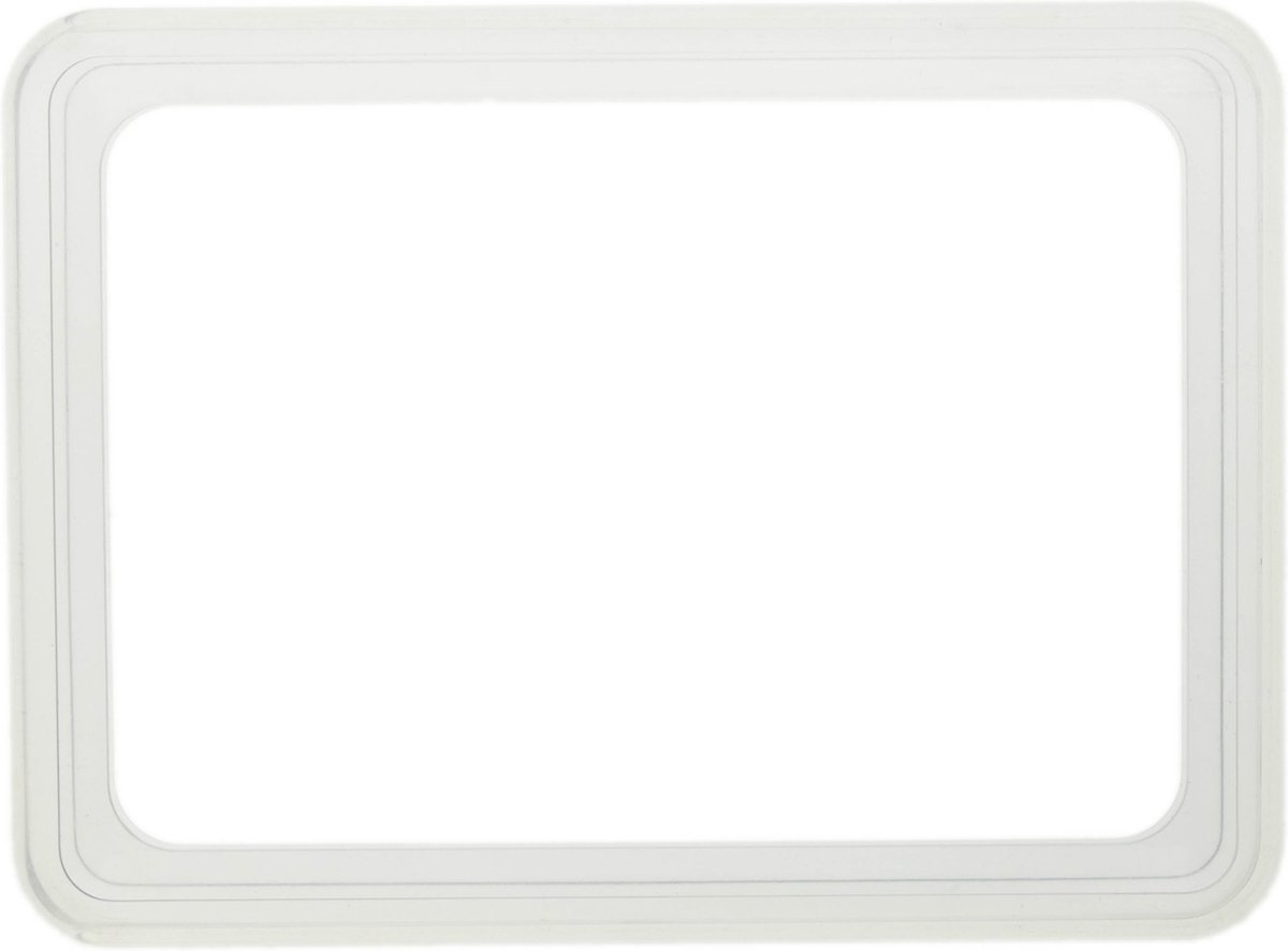 PrimeMatik - Frame voor borden en posters A6 150x110mm transparant voor bewegwijzering