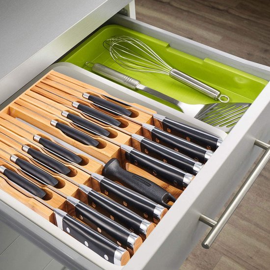 Madesmart Tapis à Couteaux Pour Tiroir Taille S - Protection Et Organisation Cuisine