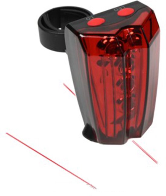 Benson Fietsverlichting set - voor/achterlicht fiets - LED + Laser — afbeelding 3