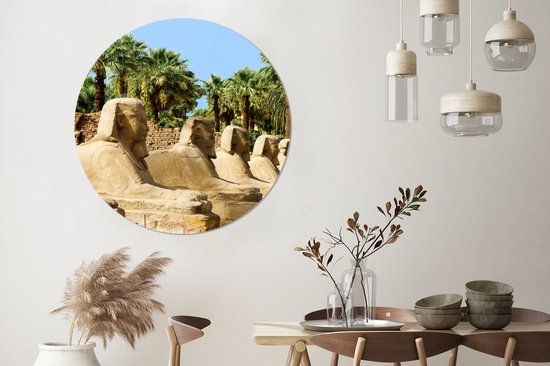 Sphinx en Egypte Assiette en plastique cercle mural Ø 140 cm