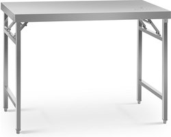 RVS werktafel - ECO - 60 x 120 cm - 210 kg - inklapbaar - Royal Catering