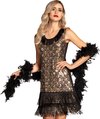 Boland - Volwassenenjurk Flapper peacock (L) - Volwassenen - Charleston - 20's - Roaring Twenties