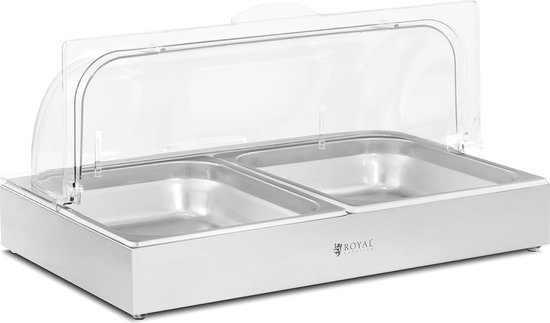 Royal Catering Nudelkocher RCNK-6 – 3x 4L Becken, Je 1000 W, 30–110 °C, 6 Feinmaschige Körbe (Ø14 Cm), Edelstahl, Ablasshähne