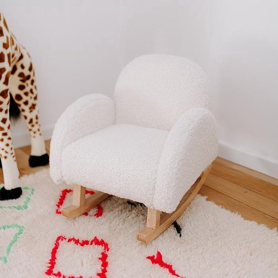 Childhome Schommelstoel - Teddy Ecru - Comfortabel & Stijlvol - Perfect voor Kinderen van Childhome — afbeelding 3