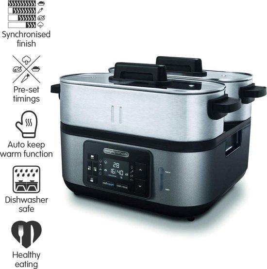 Morphy Richards 470006 Stoomkoker Intellisteam 1600 W Roestvrijstaal | bol