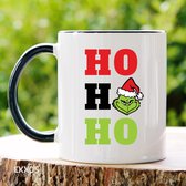 Ho Ho Ho Kerts Mok - Herfts- Black friday 2022 - Kerst cadeau voor vrouwen - Sinterklaas cadeautjes - Cadeau voor vrouw - Koffiemok - Grappige cadeaus - Cadeau voor man - Mokken en bekers - Verjaardag cadeau - Koffiekopjes - Mok met tekst