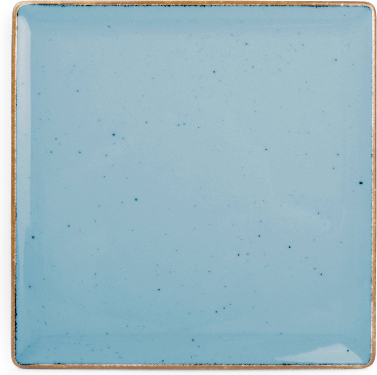 BonBistro Plat bord 20,5x20,5cm blauw Collect (Set van 6)