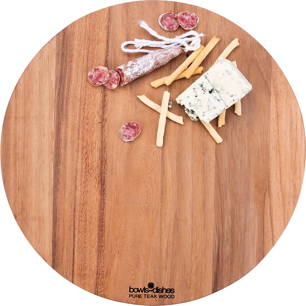 Bowls and Dishes Pure Teak Wood Ronde Borrelplank Borrelplank