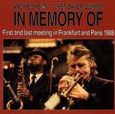 Archie Shepp & Chet Baker Quintet - In Memory Of (CD)