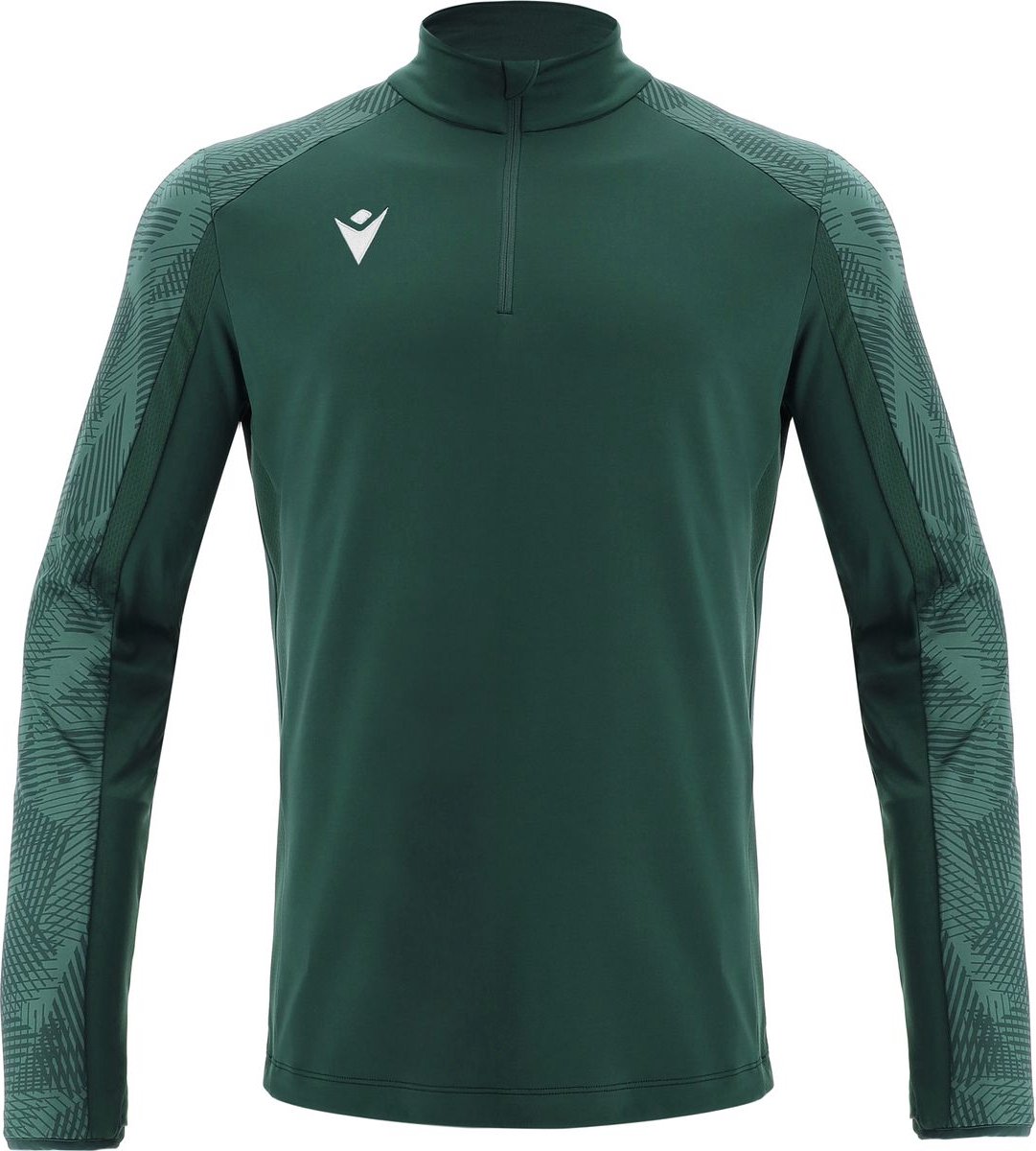 Macron Naryn Ziptop Kinderen - Bottle Green | Maat: 11-12 Y