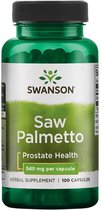 Saw Palmetto Extract - 100 Capsules - 540mg extract - Poeder van Saw Palmetto-bessen - Zaagpalm-extract - Swanson Health