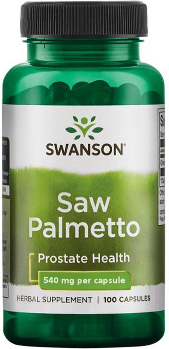 Goedkoopste Saw Palmetto Extract - 100 Capsules - 540mg extract - Poeder van Saw Palmetto-bessen - Zaagpalm-extract - Swanson Health