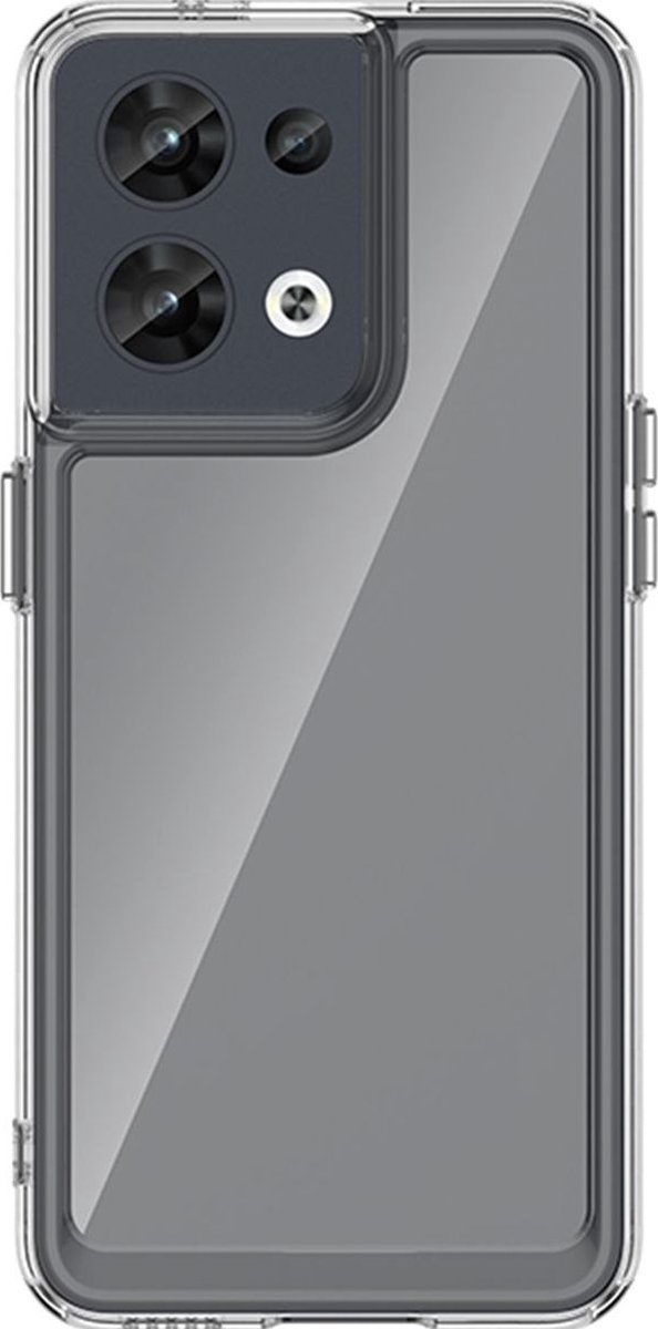 Mobigear Doorzichtig Hoesje geschikt voor OPPO Reno 8 5G Telefoonhoesje Hardcase | Mobigear Crystal Backcover | Doorzichtig Telefoonhoesje Reno 8 5G | Reno 8 5G Case | Back Cover - Transparant