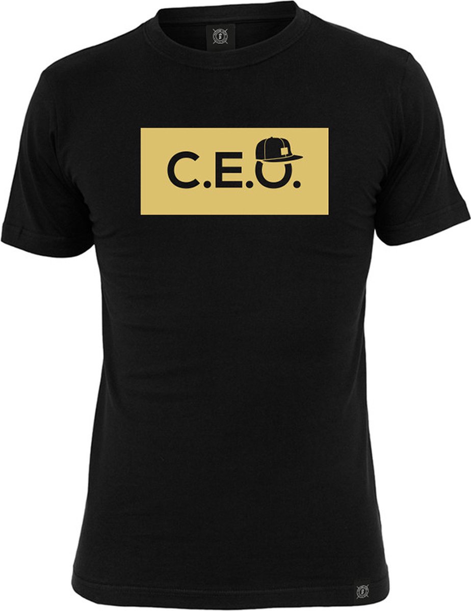 C.E.O. T-shirt GOLD Edition Zwart.