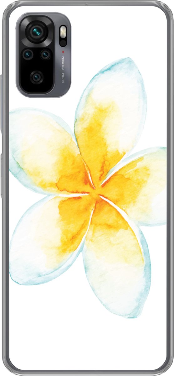 Telefoonhoesje Geschikt voor Xiaomi Geschikt voor Redmi Note 10 Pro hoesje - Aquarelverf - Bloem - Tropisch - Siliconen Telefoonhoesje Telefoonhoesje