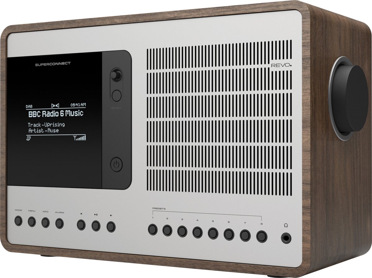 Revo SuperConnect - Radio - Walnoot