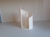 Luxe Witte Staande Keukenrolhouder - Rafelig - Keukenaccessoires - Keukenpapier - 3D geprint