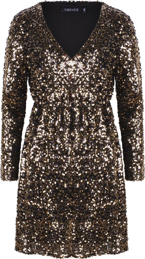 Ydence - Dress Becca - Black Gold - Maat S