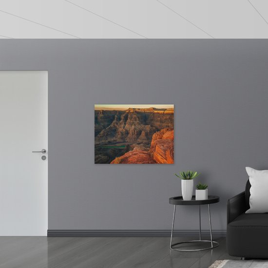 WallClassics - Toile - Image du parc national du Grand Canyon - 100x75 cm Tableau sur toile (Décoration murale sur toile)