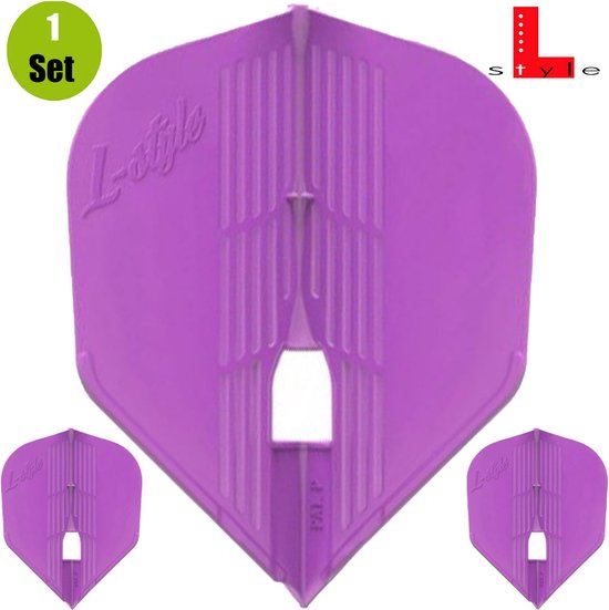 L-Style Champagne Flight Kami L3 Shape Purple - Dart Flights van L-Style — afbeelding 5