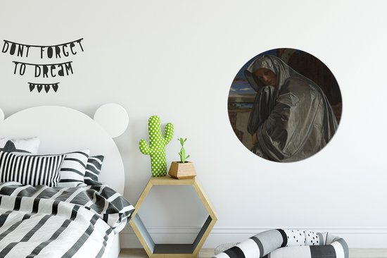 Maria Magdalena - Giovanni Girolamo Savoldo Wall cercle aluminium - ⌀ 60 cm - peinture ronde - tirage photo sur aluminium / dibond / cercle mural / cercle vivant / cercle jardin (décoration murale)