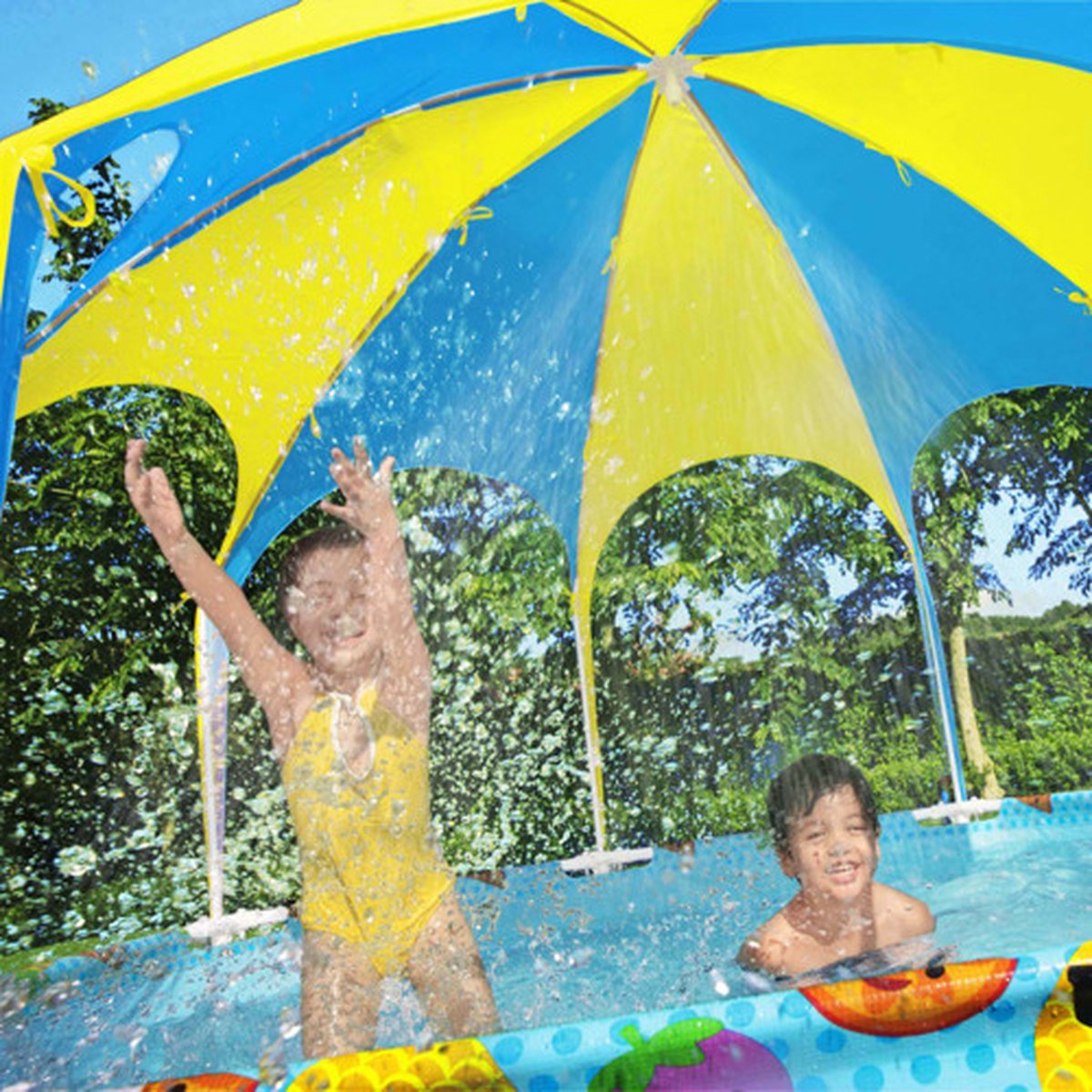 Bestway My First Frame Pool - Zwembad met zonnescherm - Kinder Zwembad - 244cm - Rond zwembad — afbeelding 10