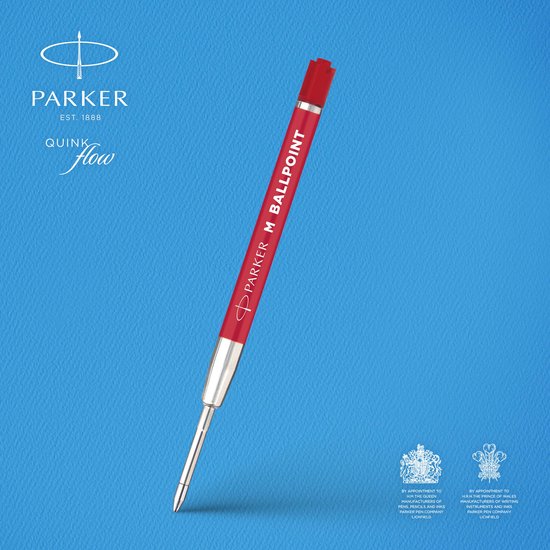 Recharge d'encre QUINK pour stylo bille M Parker - Blister de 2 sur