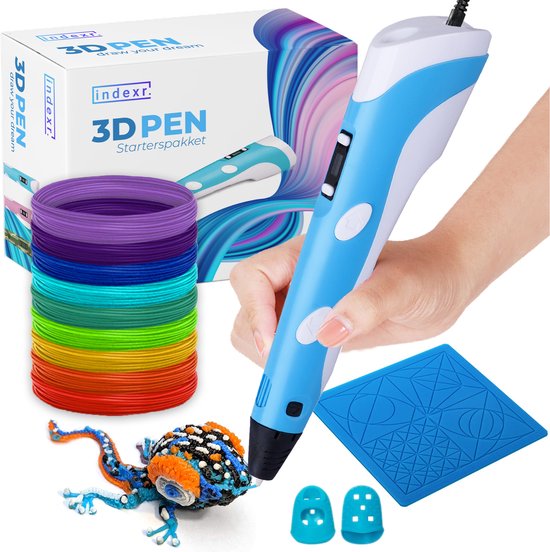 3D Pen - Starterspakket met 29m Filament + 3D Tekenmat + Vingerbeschermers  + NL... | bol.com