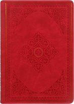 Victoria's Journals - Notitieboek B6 - Old Book Journal Medium - Vintage - Premium Vegan Leer Hardcover - 256 Pagina's Premium Papier (12x17 cm) (Mat Rood)