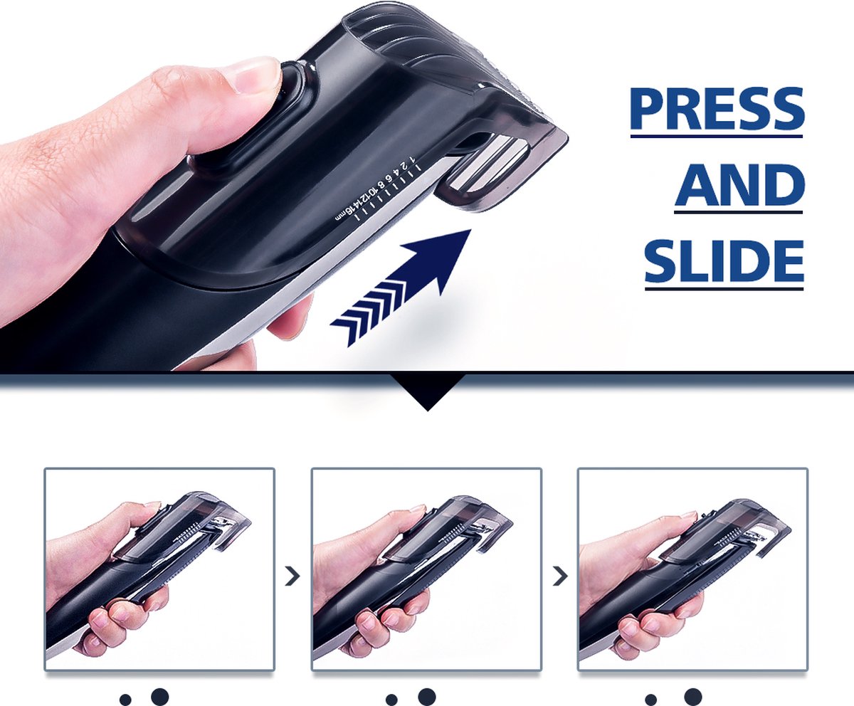 Tondeuse Multifonction Hatteker 5 En 1 - Pour Barbe, Cheveux Et Corps - Rechargeable USB