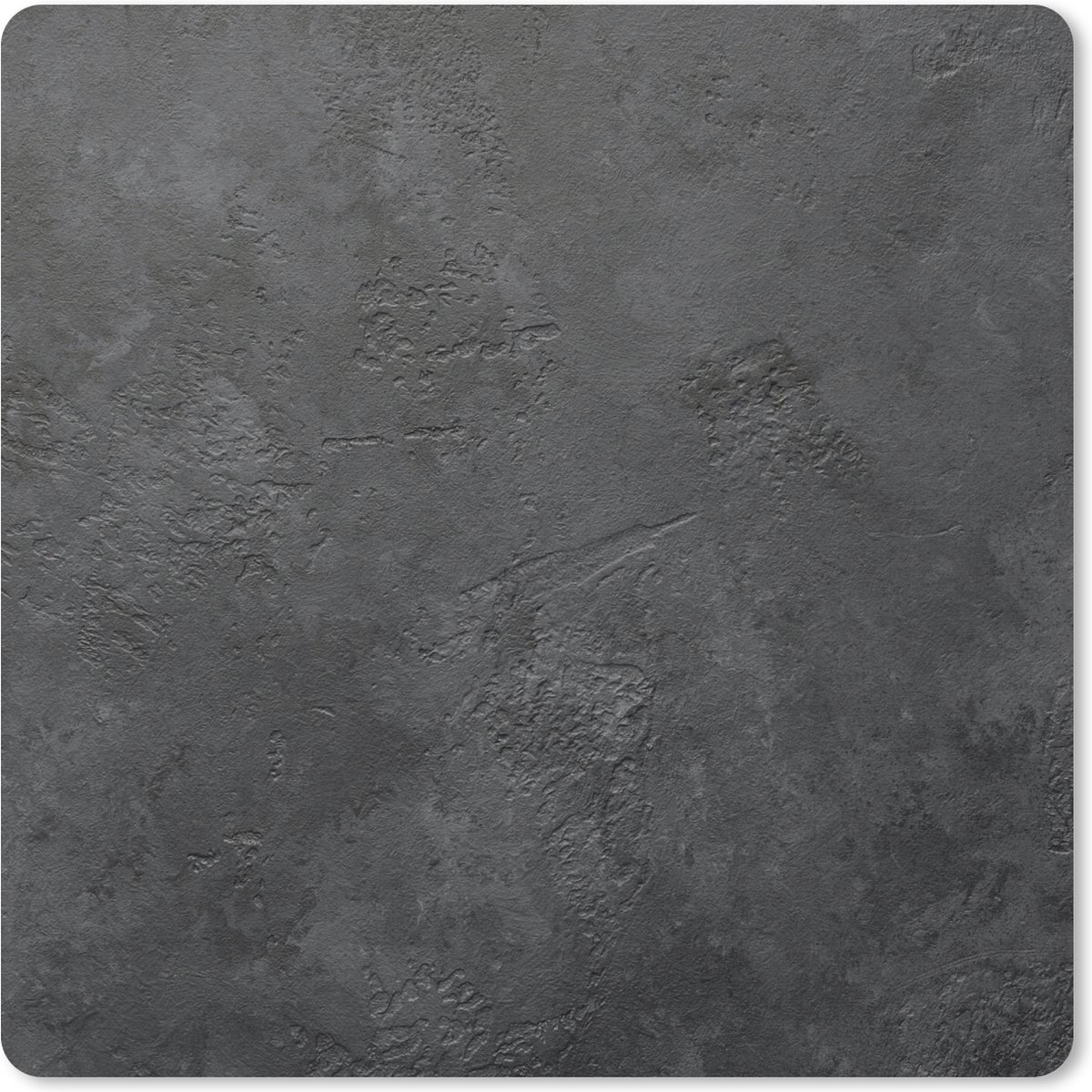 Muismat 30x30 cm - Mousepad Beton - Structuur - Industrieel - Zwart - Grijs - Muismatten