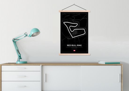 Affiche Toile Circuit Spa Francorchamps F1 - Impression HD 50x70 Cm - Décoration Murale