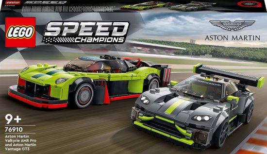 LEGO Speed Champions Aston Martin Valkyrie AMR Pro en Aston Martin Vantage GT3
- 76910