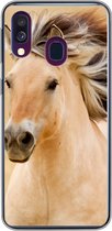 Geschikt voor Samsung Galaxy A40 hoesje - Paarden - Dieren - Manen - Portret - Siliconen Telefoonhoesje