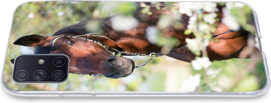 Coque Samsung Galaxy A51 5G - Cheval - Blossom - Printemps - Siliconen