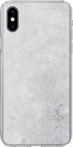 Coque iPhone Xs - Intempéries - Béton - Structures - Vintage - Industriel - Grijs - Coque de téléphone en Siliconen