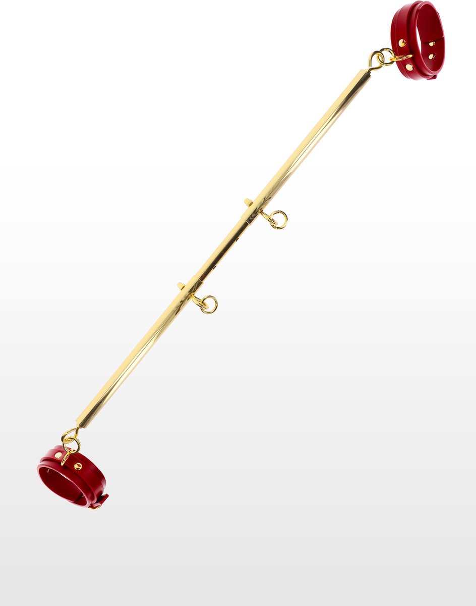 Goedkoopste Bondage Spreader - BDSM Spreidstang - Met Enkelboeien - Verstelbaar van 60 tot 104 cm - BDSM Toys - Spreader Bar with Ankle Cuffs