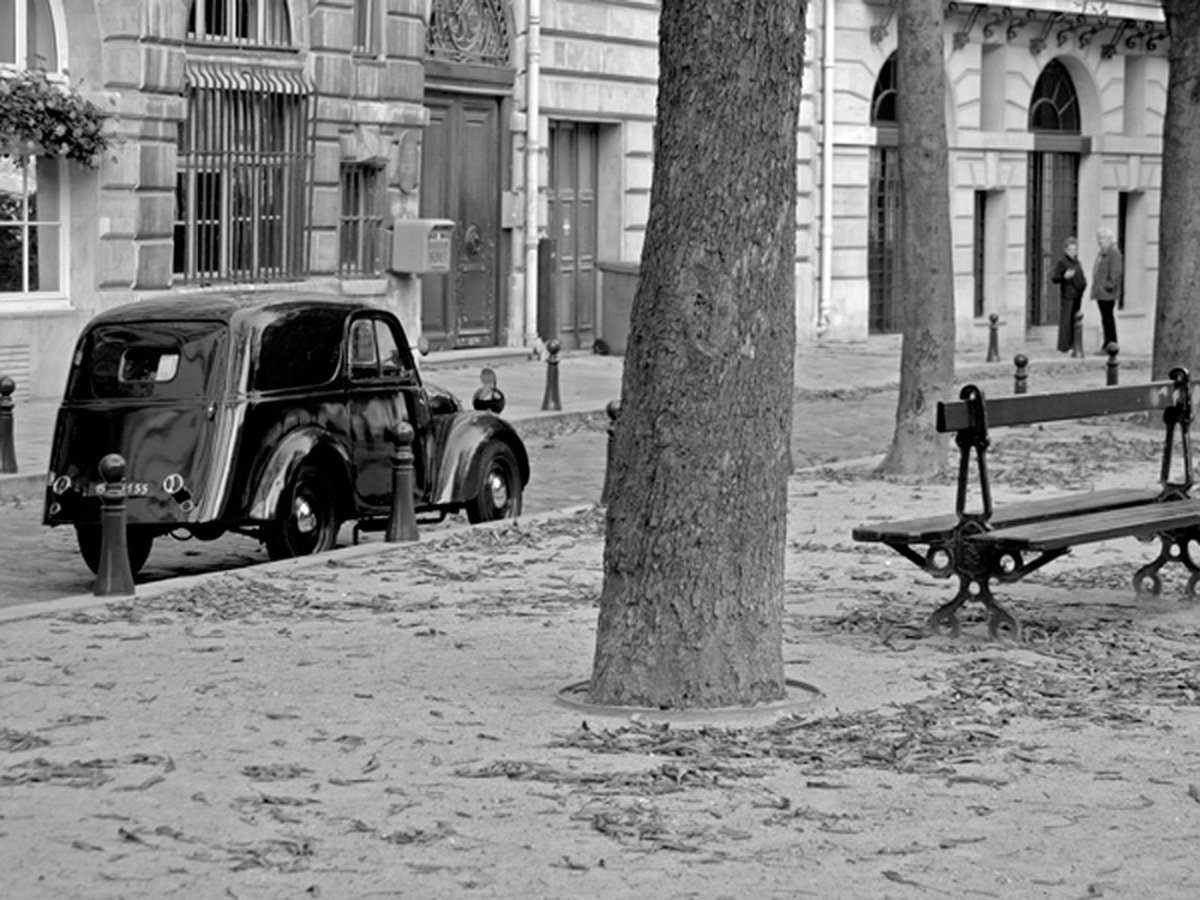 Fotobehang - Rustig Franse straatnamen.