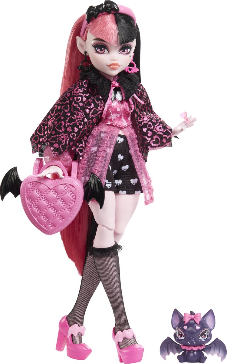 Monster High - Modepop - Draculaura pop met hartjes-tas — afbeelding 5