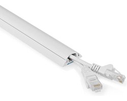 Nedis Kabelmanagement - Buis - 1 Stuks - Maximale kabeldikte: 12 mm - PVC - Wit