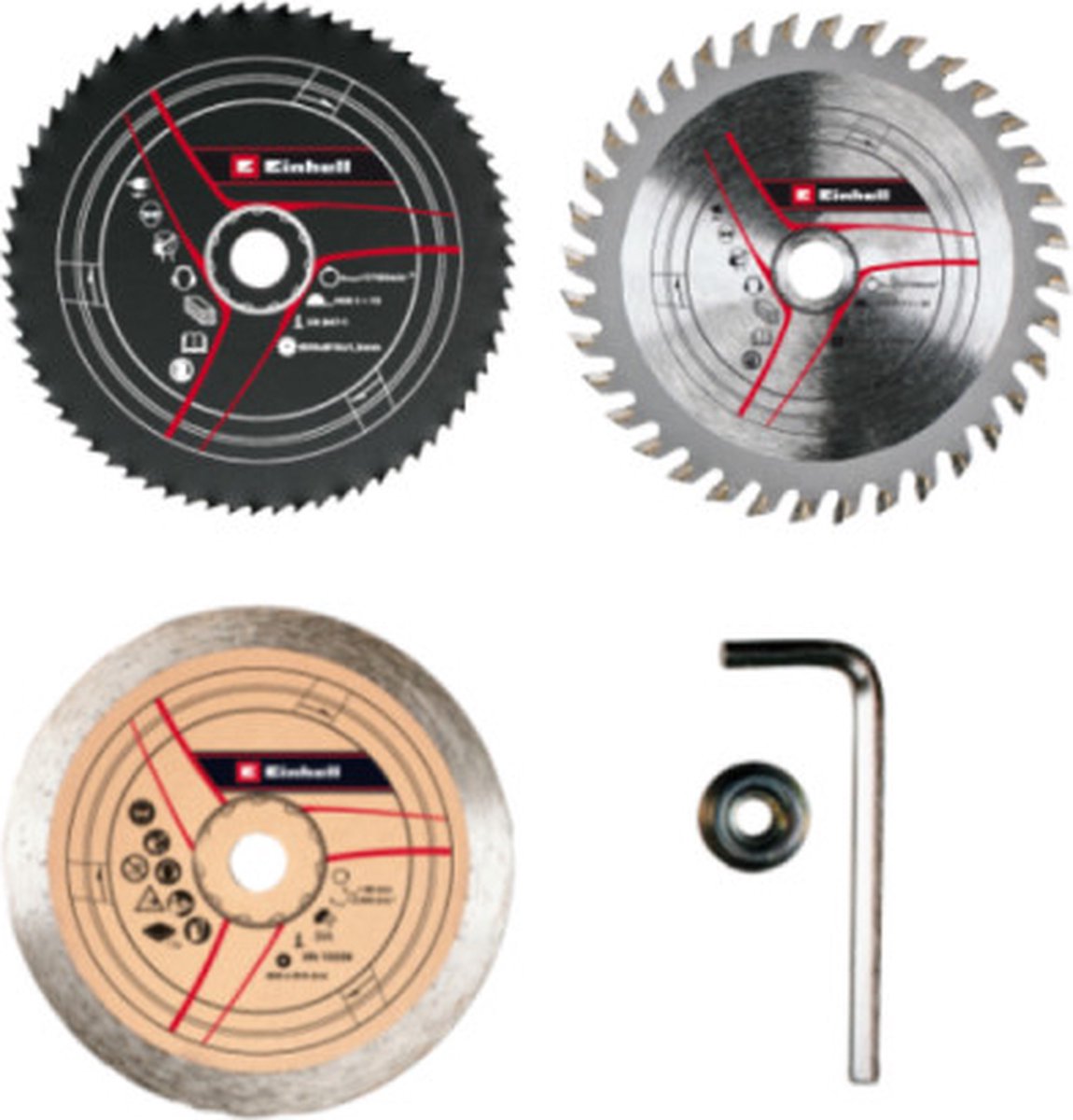 Einhell Set van 3 mini cirkelzaagbladen - 49575915